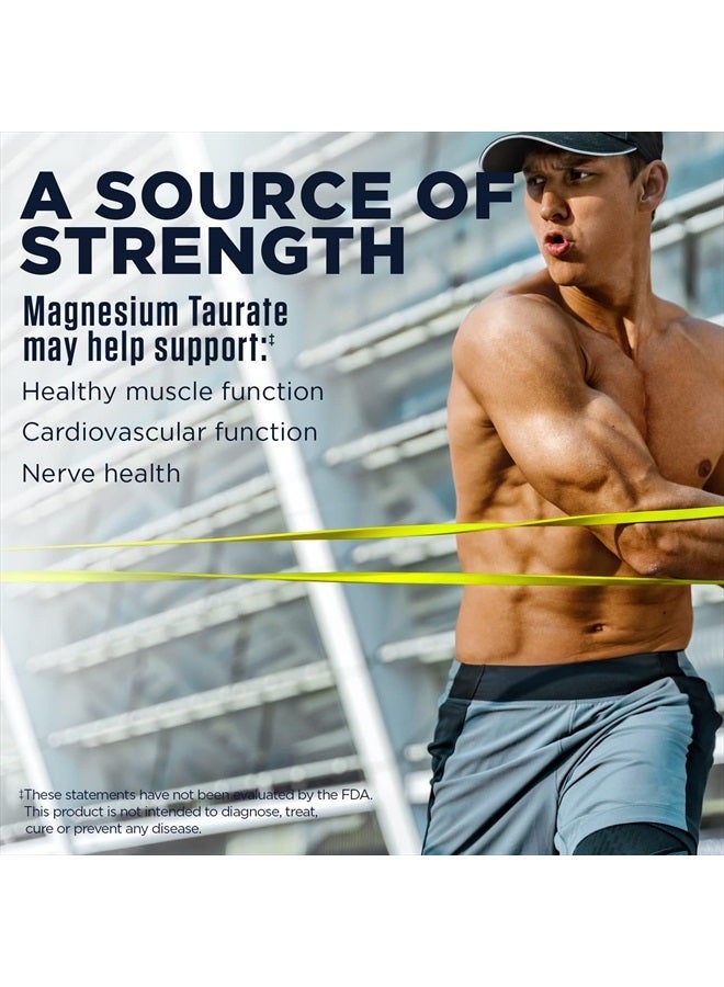 KAL Magnesium Taurate 400mg Plus CoEnzyme Vitamin B6, Chelated Magnesium Supplement, Healthy Muscle Function, Nerve and Heart Health Support, Gluten Free, Vegan, 60-Day Guarantee, 45 Serv, 90 Tablets - Image 3