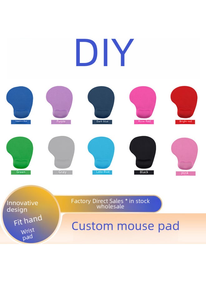 Generic - Sales H-02 Silicone Wrist Mouse Pad Rubber Creative Painted Mouse Pad 3D Hand Bowl Holder-Pattern:Pink - Image 1