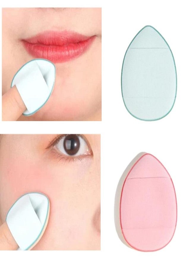 Ebonee 10 Pack Finger Powder Puff with Finger Holder Strap, Mini Fingertip Makeup Sponge Pad for Liquid Foundation, Cream, Concealer, Eye Shadow, Wet Dry Beauty Makeup Tools (5 Color) - Image 5