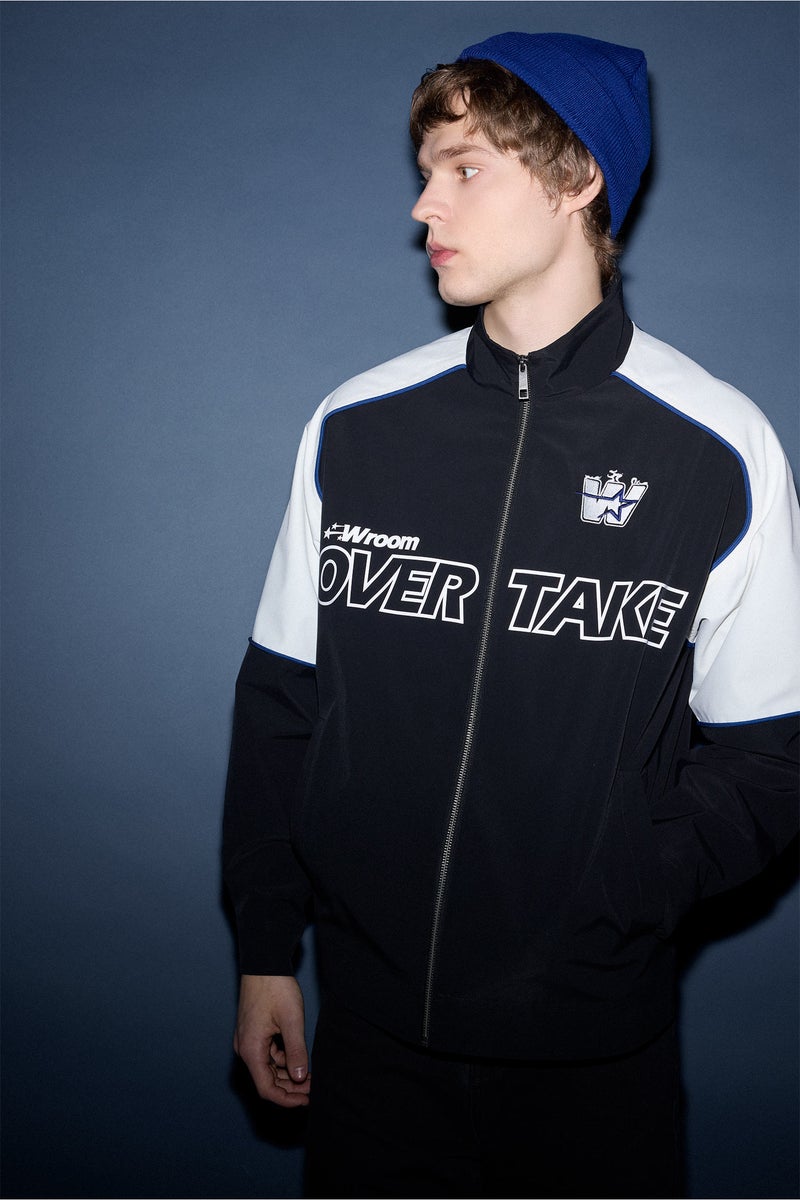 DeFacto Black Man Oversize Fit Stand Collar Waterproof Jacket Casual - Image 1