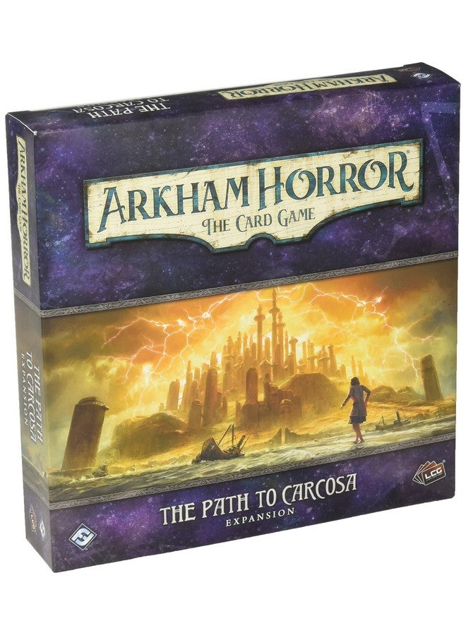 Fantasy Flight Games Arkham Horror The Card Game Path to Carcosa Deluxe EXPANSION - Uncover Madness and Mystery! Cooperative Living Card Game, Ages 14+, 1-4 Players, 1-2 Hour Playtime - Image 1
