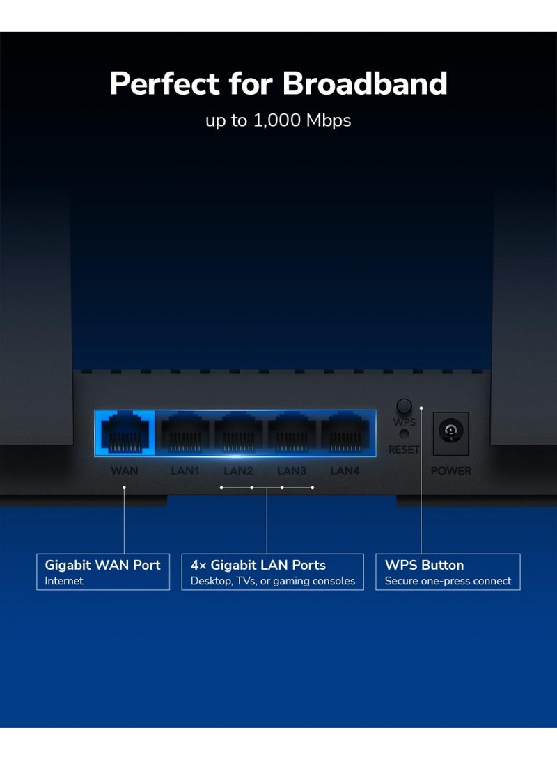 Cudy AX3000 Gigabit Dual Band Wi-Fi 6 802.11ax Wireless Dual Band Mesh Router, MU-MIMO, OFDMA, WireGuard, OpenVPN, WPA3, Ethernet, Cudy Mesh and APP Supported (Cudy WR3000E) - Image 4