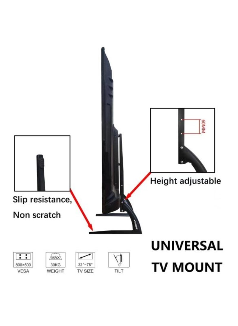 Stargold - TV Floor Stand Bracket SG-816 New for 32”-75” LCD, LED, and Plasma TVs - Durable with 30kg Load Capacity - Image 1