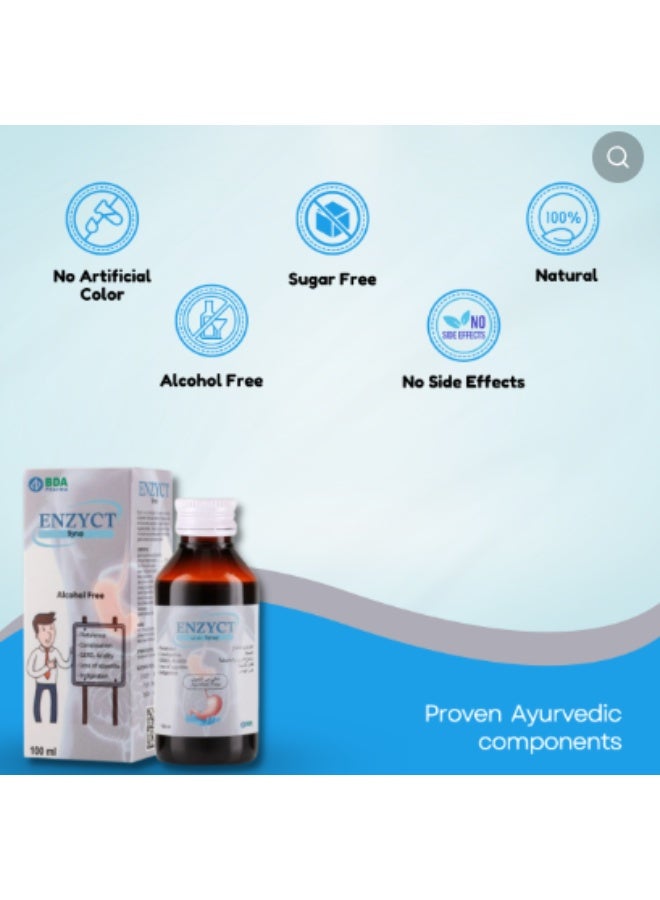 BDA Pharma Ayurvedic Digestive Herbal Syrup For Better Digestion And Gut Health With Fennel 100ml - Image 4