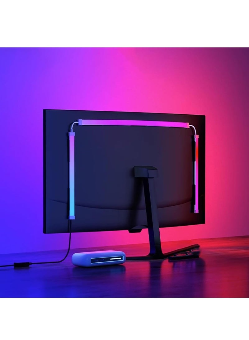 Loquat Monitor Led Backlight 24 Inch Led Strip Lights Sync with Screen Color or Music RGB Computer Light Bar Behind Monitor Supports Pc or Mac - Image 1