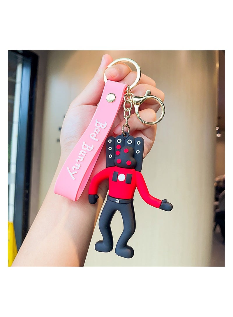 Skibidi Toilet Keychain Key Holders Keyring