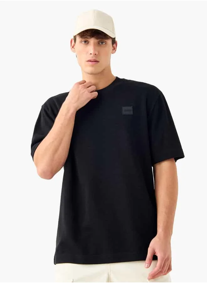 Lee Cooper Lee Cooper Oversized T-shirt with Short Sleeves and Crew Neck