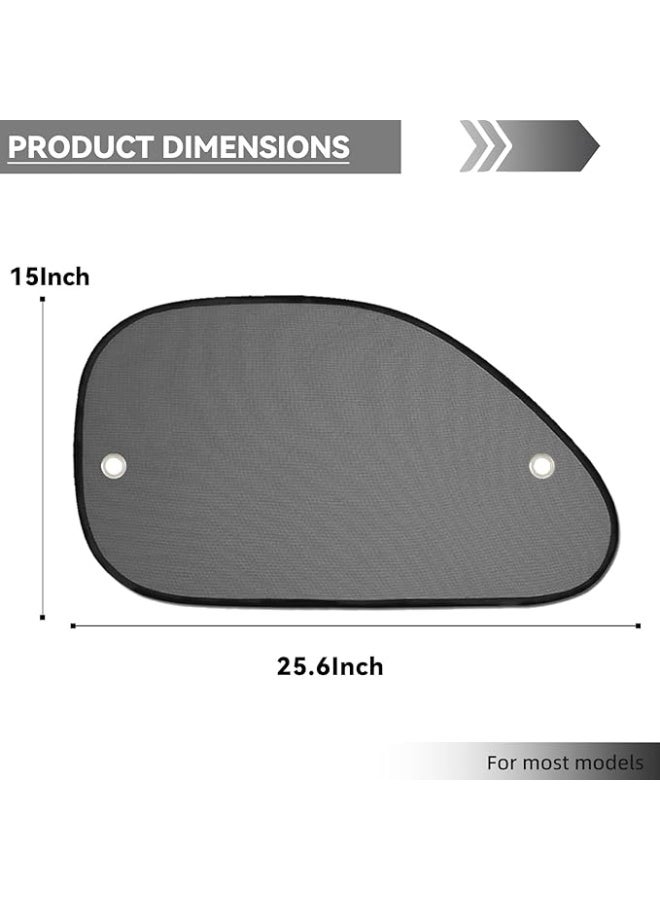 2-Piece Car Window Sun Shade, 21"x14" Anti-Glare UV Protection for Kids, Universal Fit - Image 2