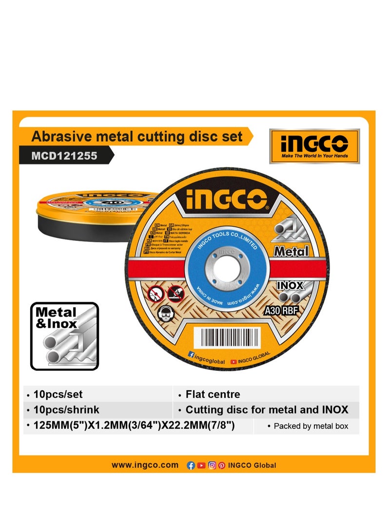 INGCO Abrasive Metal Cutting Disc set - MCD121255 - Image 4