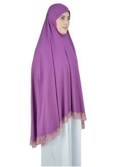 DAMAS COLLECTION Two Piece Islamic prayer dress women with Lace - Prayer Clothes for Women - Prayer Abaya For women - Jilbab 2 piece, Umrah essentials for women - Prayer set  - Image 5