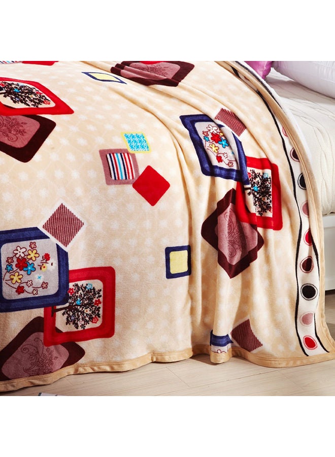 NIBEMINENT Geometric Design Bed Blanket cotton Multicolour 180x200cm