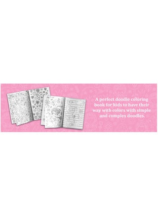 Doodle Colouring for Kids: Pink Edition
