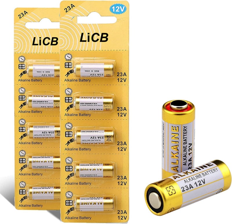 LiCB A23 12V Alkaline 23A Batteries (10-Pack) - Image 1