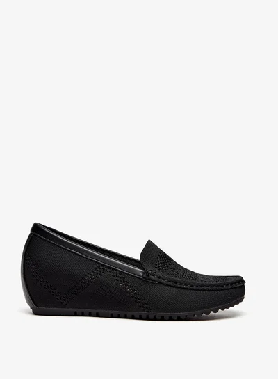 Flora Bella By Shoexpress Women Textured Slip-On Shoes with Wedge Heels