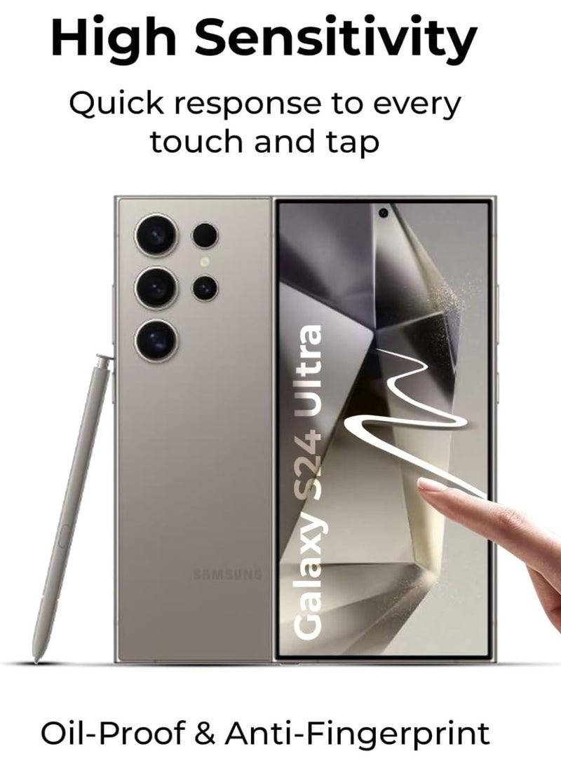 ELTRAZONE Full Glue Tempered Glass Screen Protector with Full HD Clarity and Full Coverage for 6.8-inch Ultra Large Smartphones – Supports Fingerprint ID Unlock – Premium Anti-Scratch, Shatter-Resistant Protective Glass for Latest Ultra Models - Image 5