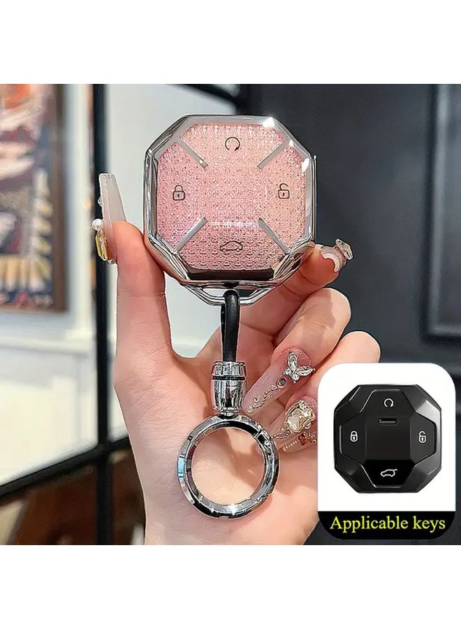غطاء مفتاح TPU وردي لسيارة Chery Jetour T2 Traveler 2023 2024 واقي متين - Image 5