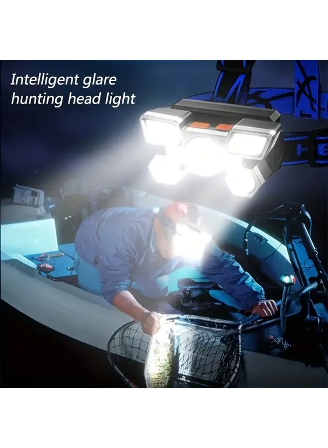 USB Rechargeable Multi Lamp Headlamp 4 Modes For Outdoor Exploration Camping Fishing - Image 3