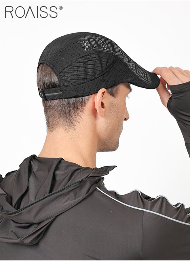 roaiss - Quick Drying Sun Visor Hat for Men Women UPF 50+ Ultra Thin Cooling Baseball Cap Summer UV Protection Outdoor Cap Waterproof Breathable Sports Cap Newsboy Hats Cabbie Hat - Image 1