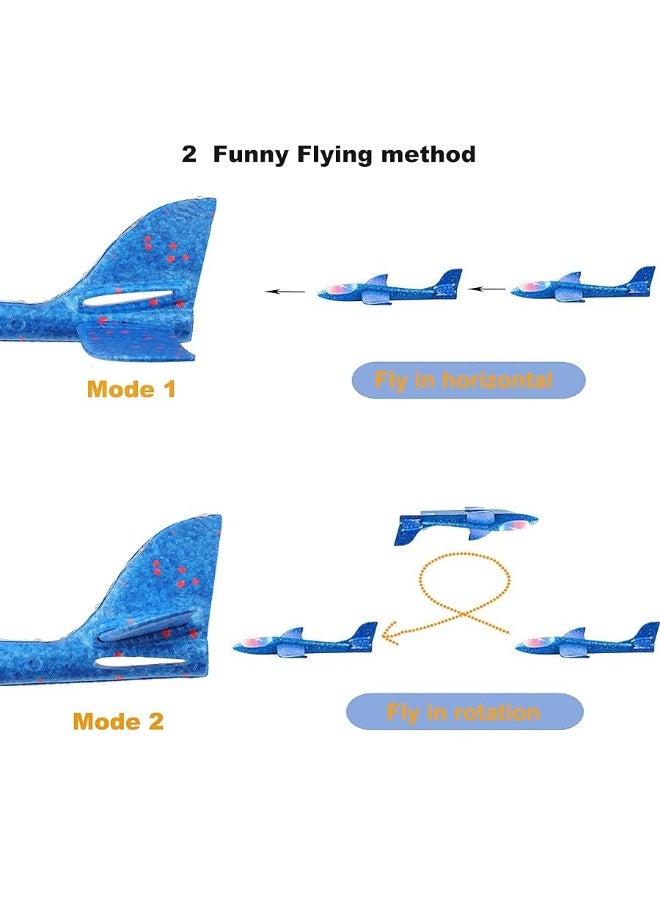 BAIVYLE 3 Pack Foam Airplanes for Kids, 18.9" LED Light Up Flight Foam Glider Planes Flying Toys Fun Summer Activities for Kids,Outdoor Toys Gifts for Kids Boys Girls - Image 5
