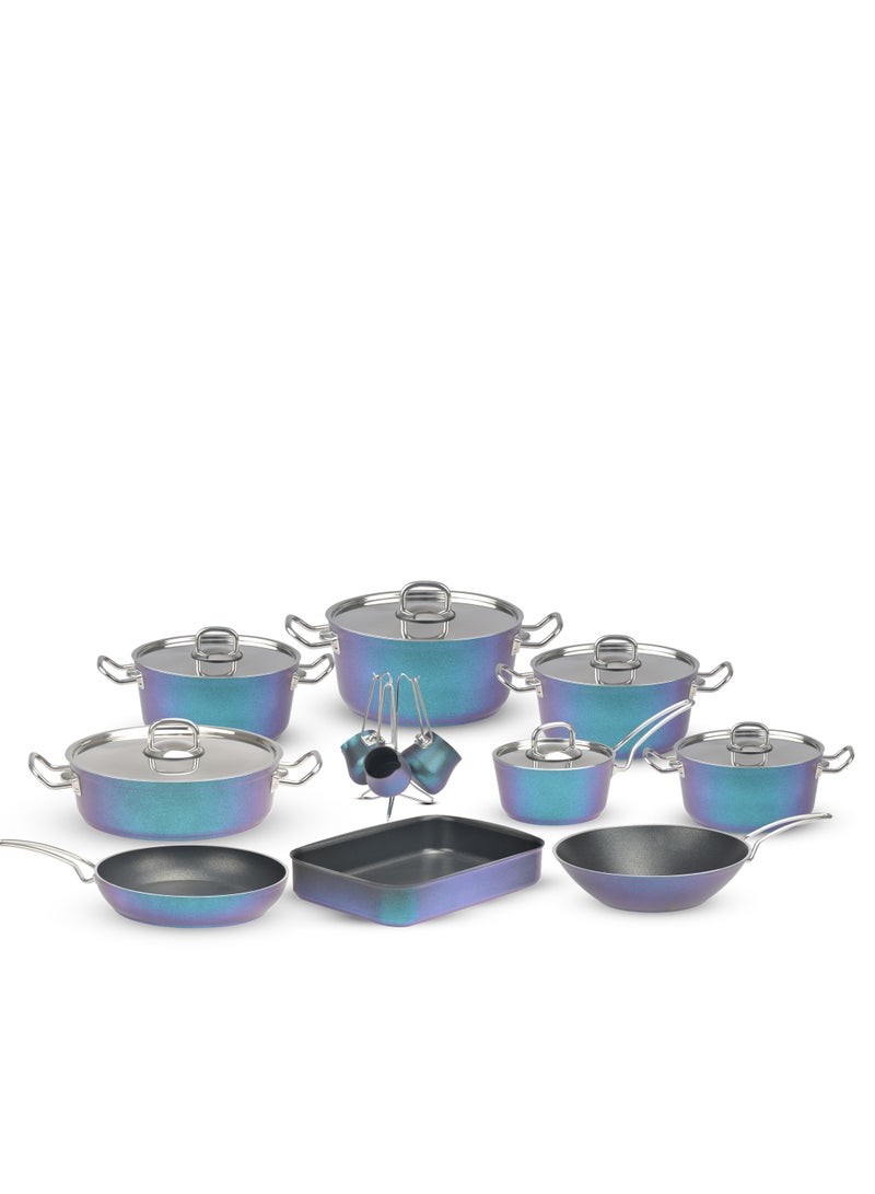 lines lines 19-Piece Imported Granite Lines Set, Blue