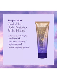 Completely Bare Don'T Grow Glow Gradual Tan Body Moisturizer & Hair Inhibitorshea Butter & Hair Minimizers  - Image 2