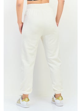 Adidas Women Sportswear Fit Outdoor Sweatpants, Off White  - Image 2