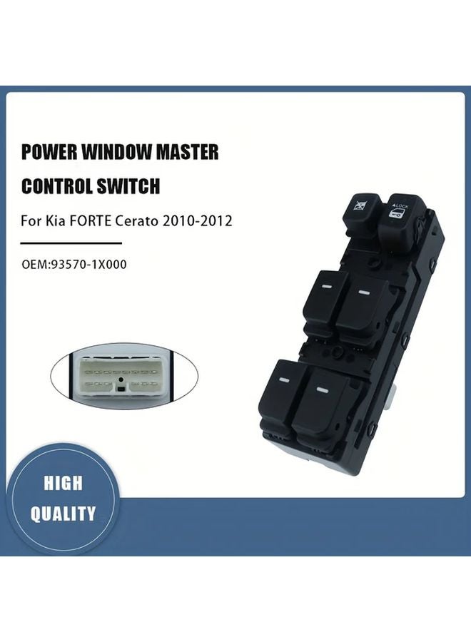 Forte Cerato Front Left Door Electric Window Switch Model 93570 1X000 - Image 2
