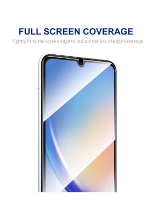 Samsung Galaxy A16 Tempered Glass Screen Protector, Edge-to-Edge Full Coverage Guard with Black Frame, 9H Hardness Anti-Scratch HD Clear Film - view 2
