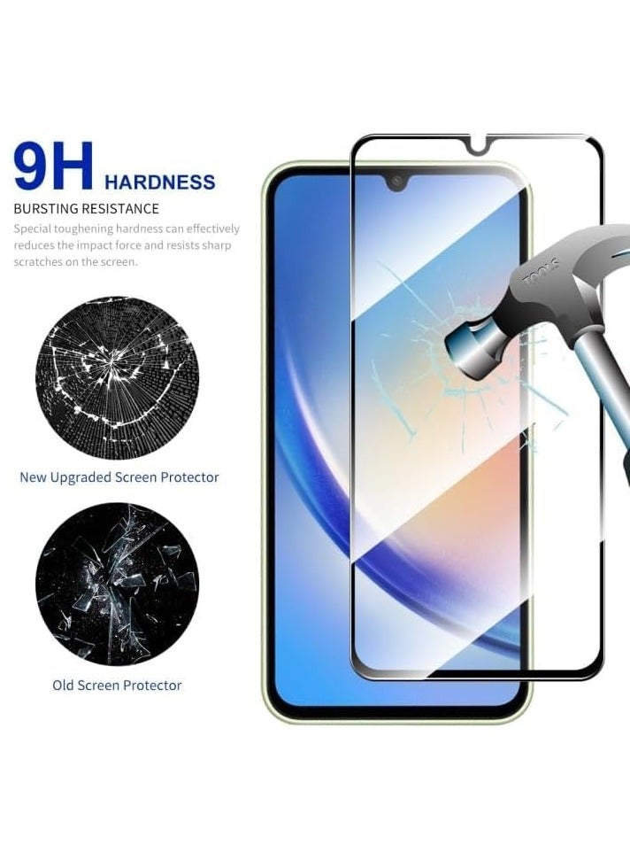 Denx Samsung Galaxy A16 Tempered Glass Screen Protector, Full Glue, Full Coverage, Bubble Free, Anti-Scratch, HD Clear High Responsiveness, Compatible with Samsung Galaxy A16 - Image 3