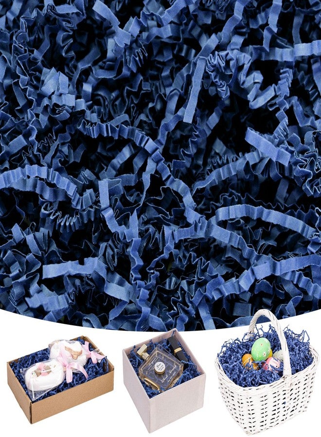 Koogel 1LB Blue Crinkle Paper Filler, Crinkle Cut Shredded Confetti for Basket Filling Graduation Boyfriend Birthday Hoilday Bachelorette Party Gift Box Packaging Stuffing - Image 1