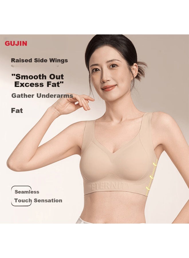 Gujin Foundation Liquid Bra Women's Small Chest Push-up Side Gathering Seamless Bra Women's Day Gift For Mom - Image 4