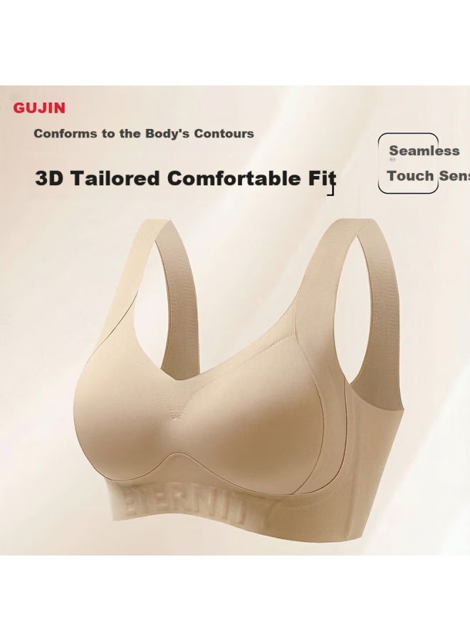 Gujin Foundation Liquid Bra Women's Small Chest Push-up Side Gathering Seamless Bra Women's Day Gift For Mom - Image 3