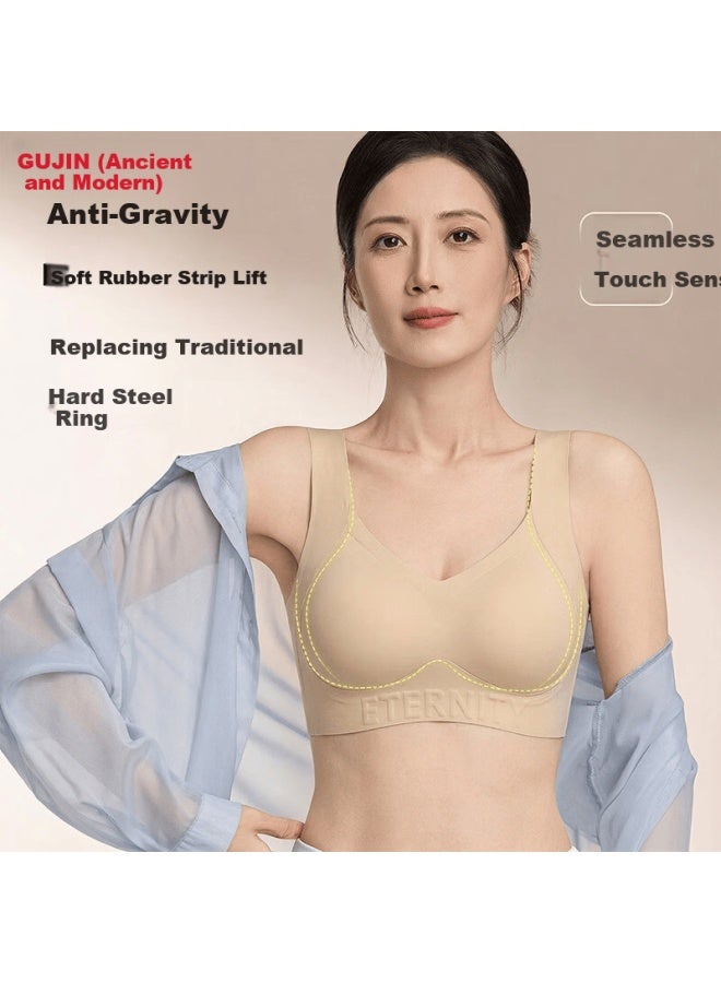 Gujin Foundation Liquid Bra Women's Small Chest Push-up Side Gathering Seamless Bra Women's Day Gift For Mom - Image 5