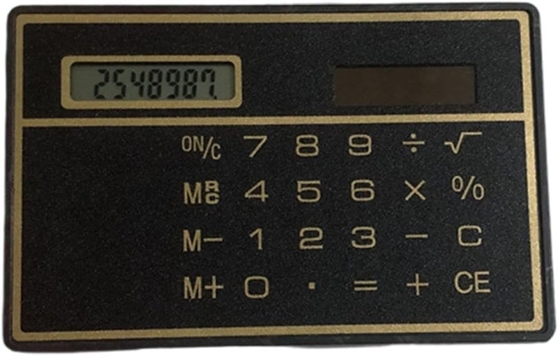 Solar-Powered Credit Card Calculator 8-Digit Ultra-Thin ABS for Office Travel School Use Solar Desk Calculator for Office - Image 5