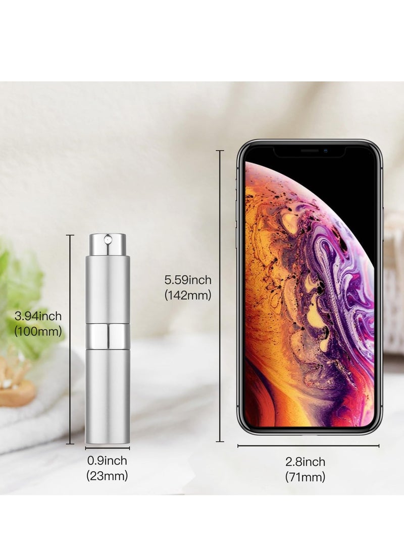 RTYY 3PCS Portable Mini Perfume Atomizer , 8ML Perfume Atomisers Refillable Travel Perfume Atomiser Bottles Atomiser Perfume Spray Bottle Travel Bottles with Funnel and Refill Pump for Travel, Vacation  - Image 5