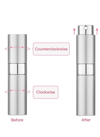 3 قطعة بخاخ عطر صغير محمول، بخاخات عطر 8 مل قابلة لإعادة التعبئة زجاجات بخاخ عطر للسفر مع قمع ومضخة إعادة تعبئة للسفر والعطلات - view 3