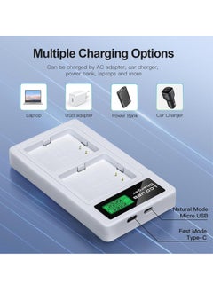 KASTWAVE 2Pcs Batteries with LCD Dual Charger, Replacement Battery, for Use with Arlo Pro, Arlo Pro 2 Cameras, Includes USB-C Cable, Overheat Protection, Rechargeable Camera Battery with Charger Station  - Image 4