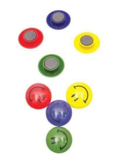 Generic Smiley Face Magnet - for Whiteboard - Fridge Magnet - Available in Multiple Colors - These magnets are perfect for attaching notes, pictures and other items to the magnetic surface (30 mm size)  - Image 3