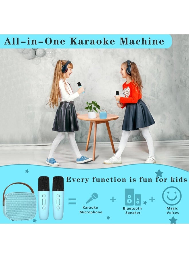 MUNTAQI Portable Karaoke Machine for Kids with Wireless Microphone – Rechargeable Bluetooth Speaker with LED Lights, Music Player Toy for Boys & Girls, Fun Home Party Entertainment System, Gift for Ages 4-12 - Image 2