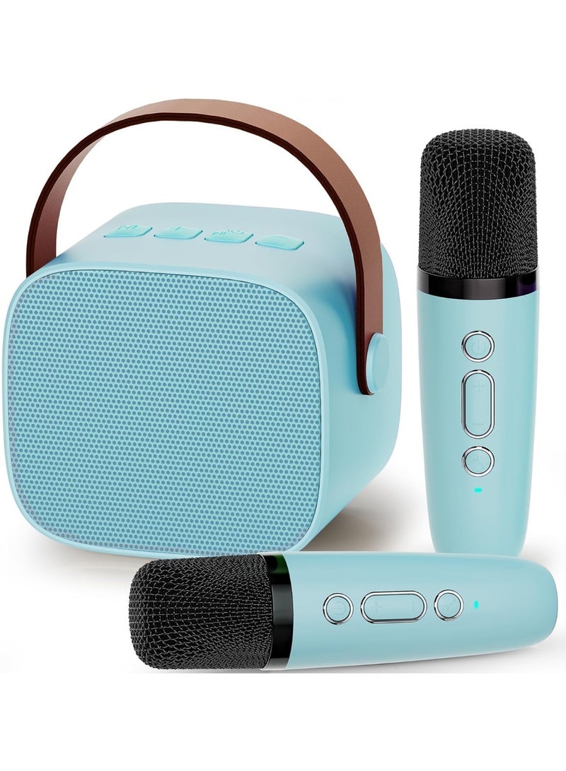 MUNTAQI Portable Karaoke Machine for Kids with Wireless Microphone – Rechargeable Bluetooth Speaker with LED Lights, Music Player Toy for Boys & Girls, Fun Home Party Entertainment System, Gift for Ages 4-12 - Image 1