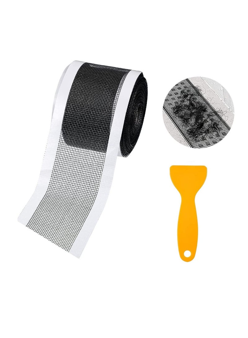 SYOSI Self-Adhesive Hair Filter Sticker, Disposable Shower Drain Adapter, Anti-Clog Kitchen Bathroom Drain Hair Drain Catcher, Door, Kitchen Sewage Grill Filter, Window Screen Repair Patch, - Image 1