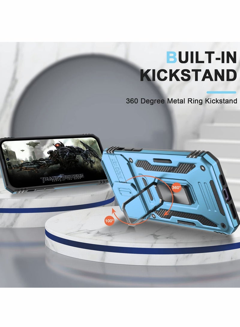 KASTWAVE Case for iPhone 14 Pro Max Case with Camera Cover, Cover with Screen Protector Heavy Dut Protective Phone Case with Kickstand for Apple iPhone 14 Pro Max - Image 5