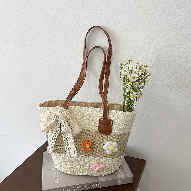Straw Woven Bucket Bag for Women 2026 New Style - Image 4