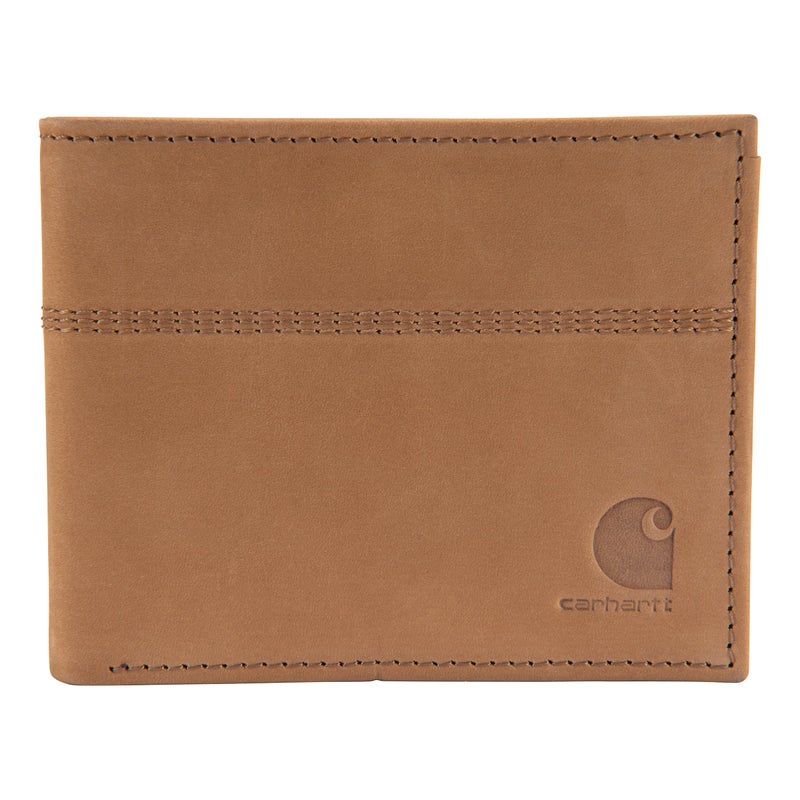 Carhartt Men's Casual Saddle Leather Wallets, Available in Multiple Styles and Colors, Carhartt Brown (Bifold) - Image 1