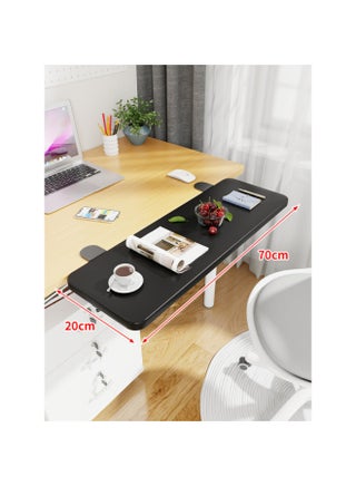Desktop Extension Hand Support Computer Desk Desk Side Table Board Bracket Keyboard Dormitory Station Board Widened Folding Extension-Pattern:Black Bracket + Blackboard 70*20*1.2 - pzsku/Z3316357F003C93F9434FZ/45/1744944423/a518c61f-d6e8-4f24-8a77-0c44f151190a