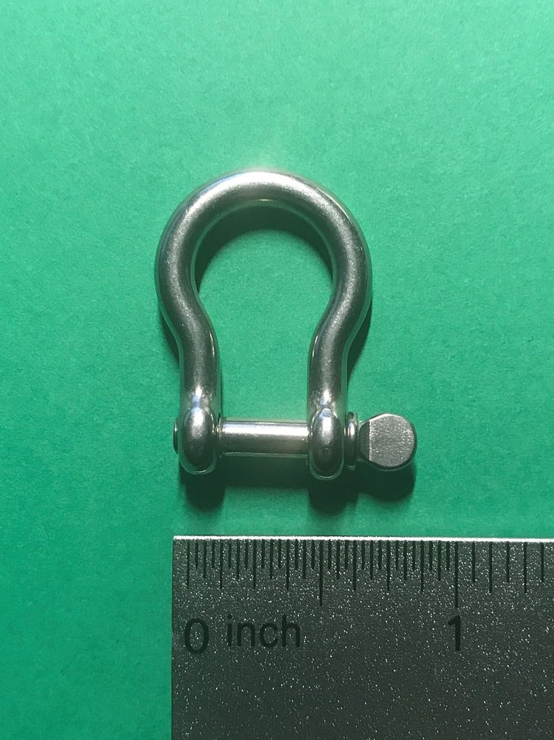 US Stainless 5 قطع من حلقات القوس الفولاذية المقاومة للصدأ 316 بحجم 5/32" (4mm) من الدرجة البحرية - Image 2