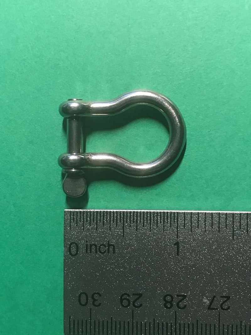 US Stainless 5 قطع من حلقات القوس الفولاذية المقاومة للصدأ 316 بحجم 5/32" (4mm) من الدرجة البحرية - Image 3