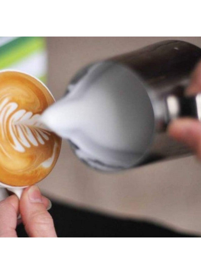 THW® Stainless Steel Milk Frothing Latte Pourer Cappuccino Coffee Jug, 1 Litre - Image 3