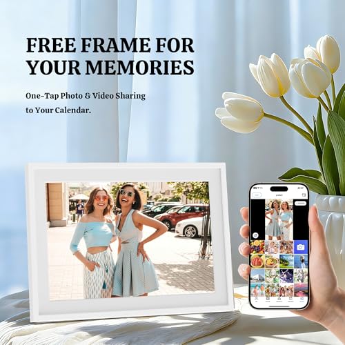 JEEJIA Digital Calendar, 10.1" HD Touchscreen AI Photo Restoration & Meal Planner Auto-Rotate Desktop Wall Mount for Family Home, To Do List, Duty Chart - Image 4