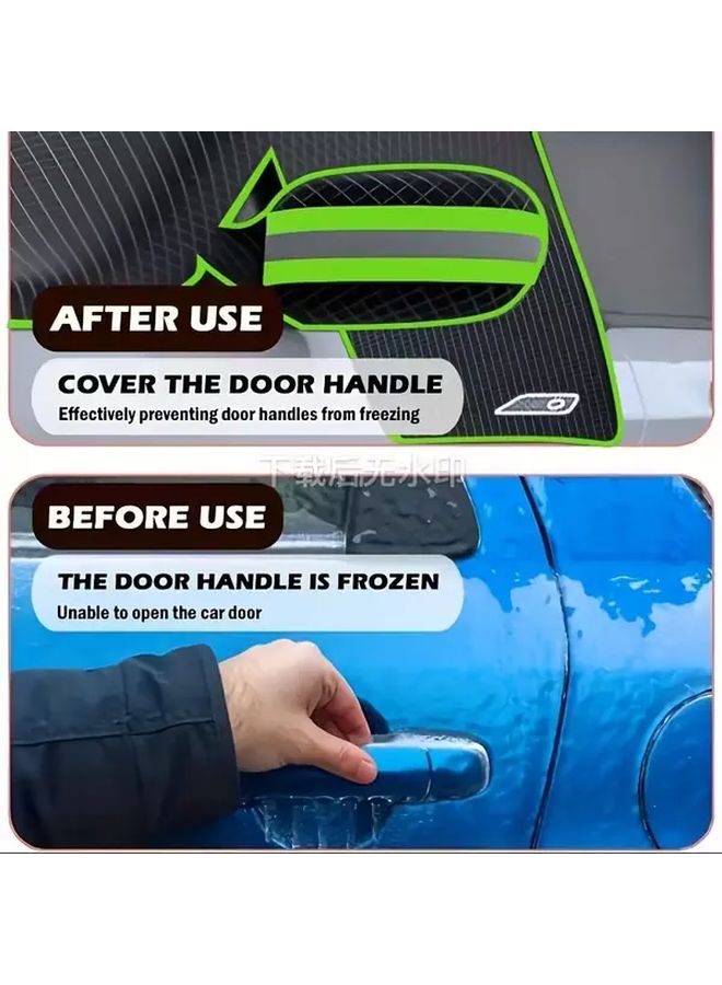Orange 102.36 45.28 Inch Durable Oxford Cloth Windshield Cover With UV Protection And Snow Shield Function For All Vehicle Models Easy Installation Winter Driving Safety - Image 2